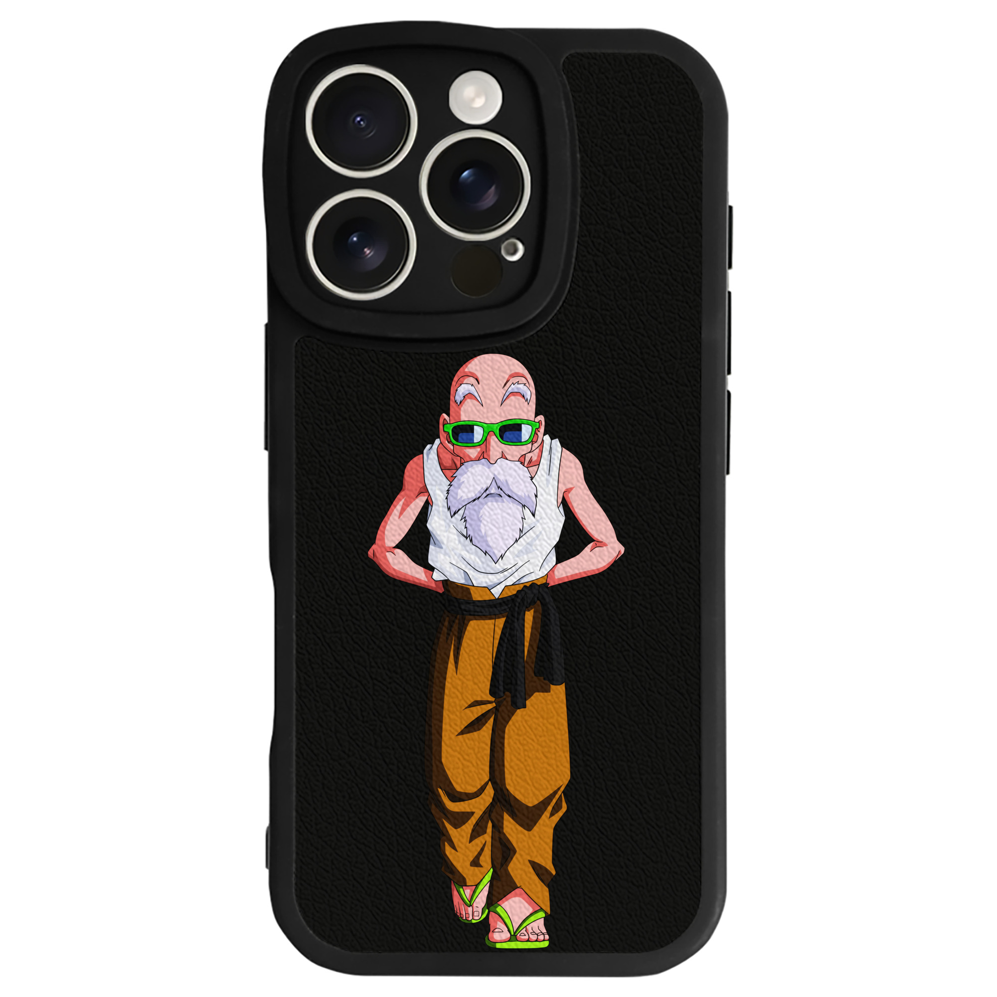 （画像用） ドラゴンボール 亀仙人（かめせんにん） DRAGON BALL Master Roshi Kame Sennin 【iPhone 16シリーズ対応】シリコンスマホケース（レザー調） 材質：シリコン